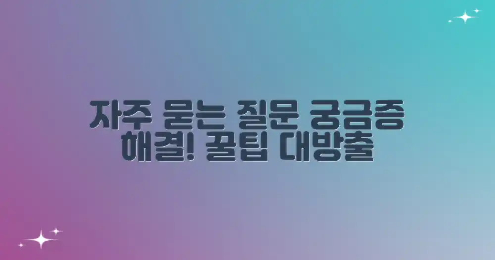 자주 묻는 질문