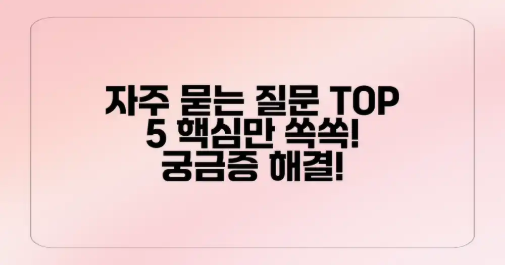 자주 묻는 질문