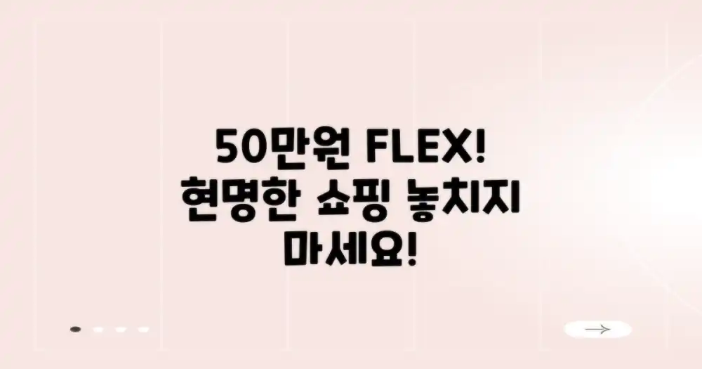50만원으로 알찬 쇼핑